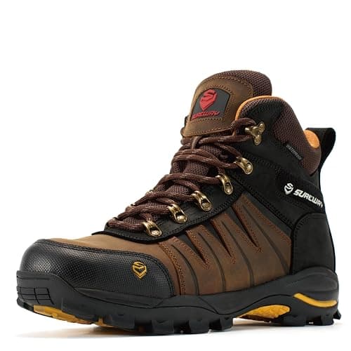 SUREWAY Men’s 6" Waterproof Soft/Steel Toe Work Boots - EH-Rated, Oil & Slip Resistant - Image 1