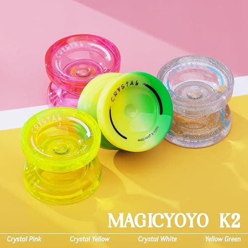 MAGICYOYO K2 Responsive Yoyo for Kids, Professional Yoyo for Beginner | Replacement Unresponsive Bearing for Adults/Advanced+12 Yo yo Strings+Bearing Remover (Yellow Green Gradient) thumbnail 2