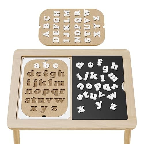 Ogears Sensory Table Flisat Trofast Inserts Alphabet Board Set of 2 Pieces, flisat Sensory Table Inserts thumbnail 3