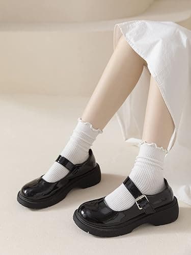 ACCFOD Womens Ruffle Socks Cute Frilly Ankle Socks Quarter Crew Socks for Women Girl thumbnail 4