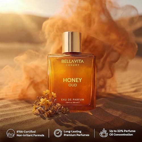 BellaVita Luxury Honey Oud Eau de Parfum | 100 ml | Unisex Perfume | Unisex Perfume with long-lasting Honey Oud Eau de Parfum, perfect for daily wear, special occasions and gifting thumbnail 6