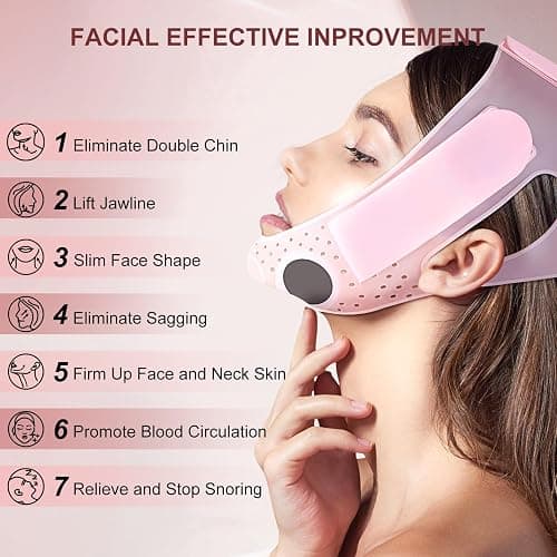 V-Line Mask Chin Up Mask V Shaped Face Mask Chin strap, Soft Silicone Chin Strap V Line Lifting Mask for Women,Jaw Exerciser thumbnail 2