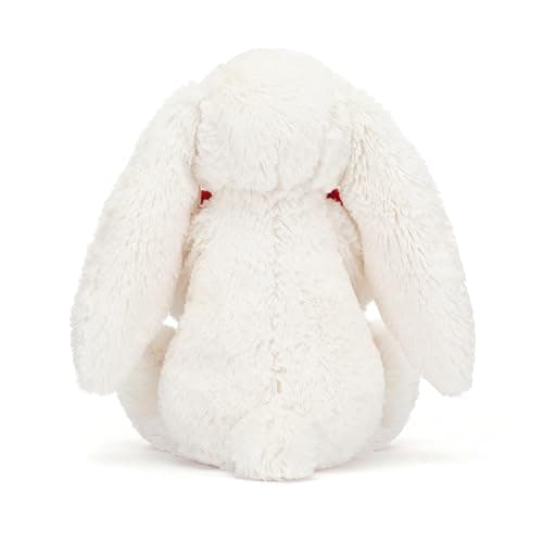Jellycat Bashful Red Love Heart Bunny Stuffed Animal Plush Toy, Medium 12 inches thumbnail 3