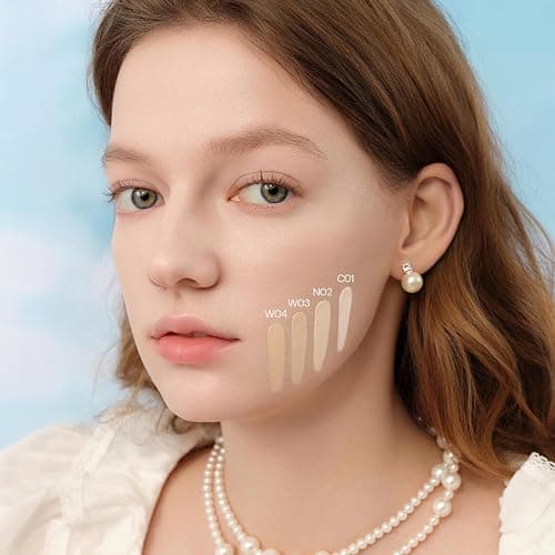 Flower Knows Bunny Garden Cushion Cream Foundation, Lightweight Formula | Light-to-Medium Buildable Coverage, Seamless Fit, Natural Satin Glow Finish, Vegan, Gift-Ready Compact (C01 Cool Alabaster) thumbnail 6