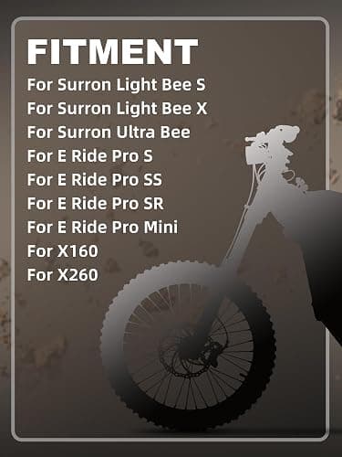 JFG RACING Frame Battery Bag for E Dirt Bike,Motorcycle Front Cover Storage for Electric Dirtbike Tutti Soleil 01/Surron Light Ultra Hyper Bee/E Ride Pro S SS SR/Talaria MX3 MX4 MX5 Ebike-Black thumbnail 2