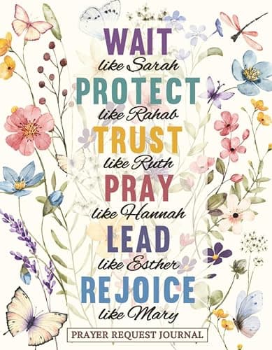 Prayer Request Journal: Prayer List Book | Prayer Log | Notebook for Women to Record Prayer Requests and God’s Answers | Devotional | Prayer Request Book – Christian Gifts for Women (Meadow Grace) - Image 1