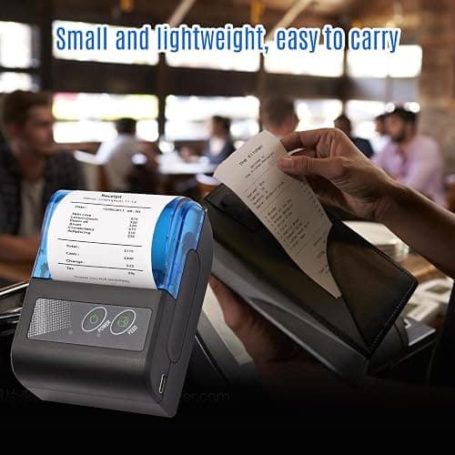 Receipt Printer, Sunydog Portable Mini Thermal Receipt Printers USB Receipt Bill Ticket Printer with 58mm Print Paper, Fit for Android Fit for Win, Thermal Printers for Restaurants Sales Retail thumbnail 3