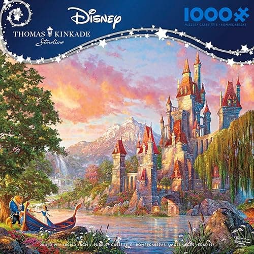 Ceaco - Thomas Kinkade - Disney - Beauty & The Beast II - 1000 Piece Jigsaw Puzzle thumbnail 4