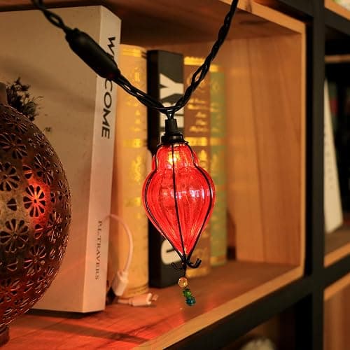 Vigdur Multicolor - Decorative String Lights Plug in with 10 Bulbs Connectable, Indoor Outdoor Patio Lights for Party Wedding Bedroom Bistro Cottagecore Decor thumbnail 3