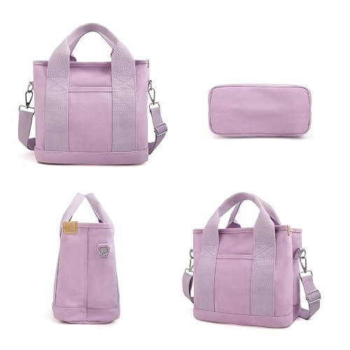 IwIeIaIrI Small Tote Bag with Zipper,Mini Tote Bag for Women,Crossbody Bag Shoulder Bag Friends Birthday Gifts thumbnail 5