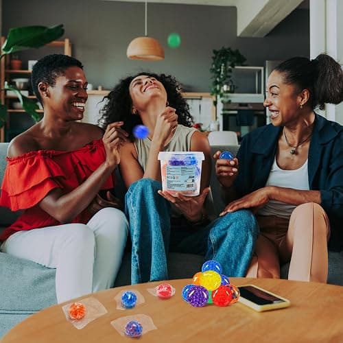 JOYIN Mini Stress Balls, Random 9 Pack Squishy Toys Fidget Balls for Adults, Stress Relief Ball, Relieve Work Anxiety, Exercise Hand Flexibility, Party Favors thumbnail 8
