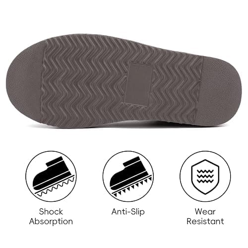 INMINPIN Women's Genuine Suede Slippers Fuzzy Warm House Mini Boots Slip On Memory Foam Fluffy Winter Shoes for Indoor and Outdoor thumbnail 4