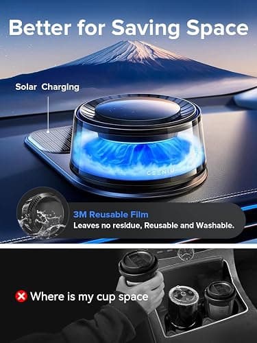 Ceeniu Smart Car Air Fresheners, Premium Scenic Fragrance Car Diffuser, Auto On/Off, Adjustable Intensity, Sandalwood Cologne & Cherry Blossom Lasts for 4 months, 2025 New CF8 Automotive Freshener thumbnail 7