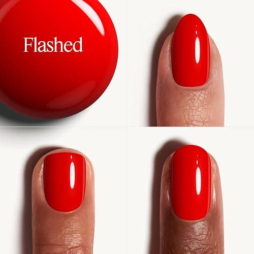 essie Gel Couture Nail Polish, Long Lasting Red Nail Polish, Vegan, Flashed, 0.46 fl oz thumbnail 2