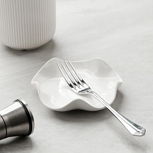 Mfacoy Spoon Rest for Stove Top, 5.3 Inch Ceramic Spoon Holder for Kitchen Counter, Coffee Spoon Holder, Cooking Utensil Rest for Spoons, Ladles, Tong, Heat-Resistant Spoon Rest, Housewarming Gifts thumbnail 2
