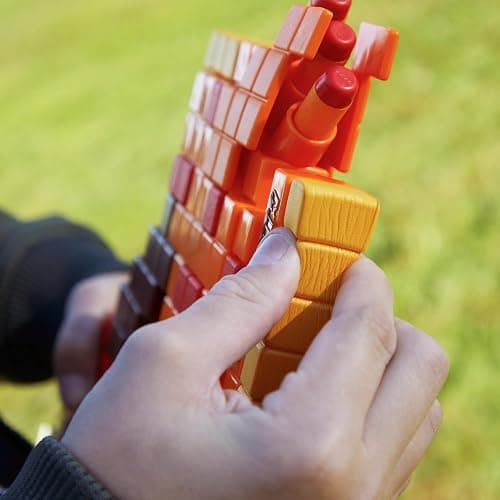 Nerf Minecraft Firebrand, Dart Blasting Axe, 6 Nerf Elite Foam Darts, Design Inspired by Minecraft Axe in The Game, Pull Down Priming, Minecraft Toys thumbnail 10