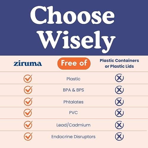 Ziruma Non-Toxic 1.5 cup Glass Food Storage Containers with Lids - Overnight Oats, Plastic Free Meal Prep, Reusable, Airtight, Microwave and Freezer Safe, 4 Pack thumbnail 5