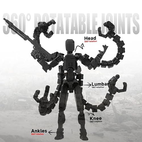 T13 Already Assembled Action Figure Accessories,T13 Multi-Jointed Movable,for Collectors Desktop Decorations t-13 Movability 3D Printed Toys thumbnail 4