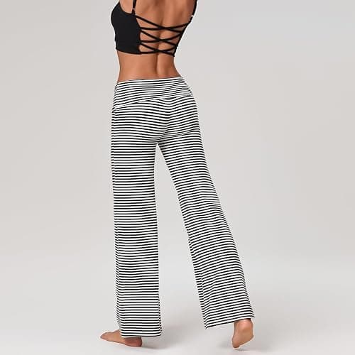 Keliholiyu Fold Over Leggings Women Y2K Lounge Yoga Sweatpants thumbnail 4