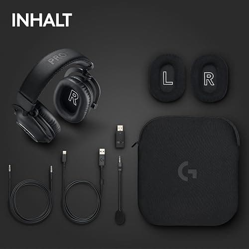 Logitech G PRO X 2 LIGHTSPEED Wireless Gaming Headset, abnehmbares Boom-Mic, 50-mm-Graphen-Treiber, DTS:X-Kopfhörer 2.0–7.1 Surround, Bluetooth/USB/3,5 mm Aux, PC, PS5, PS4, Nintendo Switch - Schwarz thumbnail 10