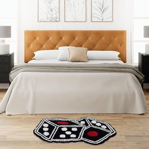 Dice Rug - 31"X23" Cool Carpet Non-Slip Flocking Floor Bath Mat for Living Room Decor, Alt Room Decor Soft Y2K Rugs Hypebeast Doormat for Bedroom thumbnail 5