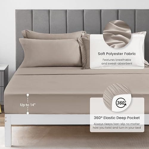 Love's Cabin Burlwood Full Comforter Set, 7 Pieces, All Season, Full Bed in a Bag, Includes 1 Comforter, 1 Flat Sheet, 1 Fitted Sheet, 2 Pillowcases and 2 Pillow Shams thumbnail 5