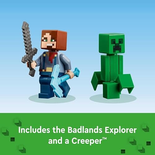 LEGO Minecraft The Badlands Mineshaft Video Game Toy, Mining Exploration Set with Minecraft Minifigures, Birthday Gift for Boys and Girls, Action Packed Minecraft Toy for Kids Ages 8 and Up, 21263 thumbnail 6