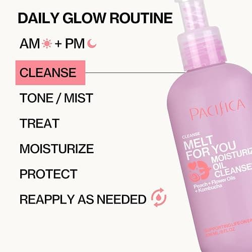 Pacifica Melt For You Facial Cleansing Oil – Hydrating Daily Face Wash & Makeup Remover Oil Cleanser for All Skin Types, Gentle Non-Comedogenic, Vegan, Clean Beauty, Dermatologist Tested 8 fl oz thumbnail 9