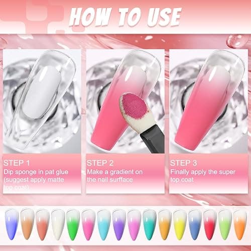 MKNZOME Nail Pigment Powder Palette, 16 Colors Solid Pigment Powder for Nails Set Pigmentos para Uñas, Nail Art Manicure DIY Accessories thumbnail 3