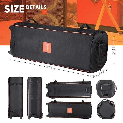OUKNAK Speaker Bag Travel Case Replacement for JBL Party Box Series, Portable Carry Tote Bag Backpack for JBL Speaker (For partybox 1000) thumbnail 2