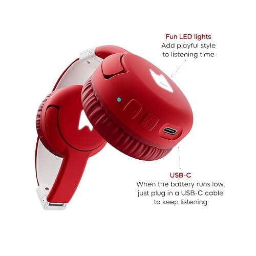 Tonies Bluetooth Headphones for Toniebox 2 - Sunset Red thumbnail 6