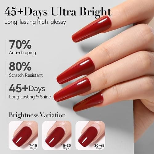Born Pretty Top Coat Gel UV - No Wipe Super Top Coat Gloss Base Gel Kein Absplittern Oder Abblättern und Lang Anhaltend Unterlack und Überlack Set thumbnail 8