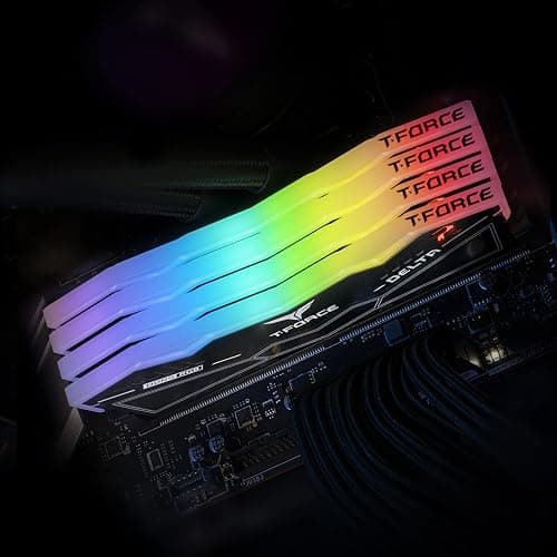TEAMGROUP T-FORCE DELTA RGB DDR5 Ram 32GB (2x16GB) 6000MHz PC5-48000 CL30 Intel XMP 3.0 AMD Expo Compatible Desktop Memory Black FF3D532G6000HC30DC01 thumbnail 5