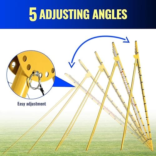 SPOYNAL 7x4 FT Volleyball Rebounder Net, 5-Angle Volleyball Training Equipment, Adjustable Rebounder Net Practice Setting, Spiking, and Bumping, Practice Net for Baseball, Softball, Lacrosse, Soccer thumbnail 3
