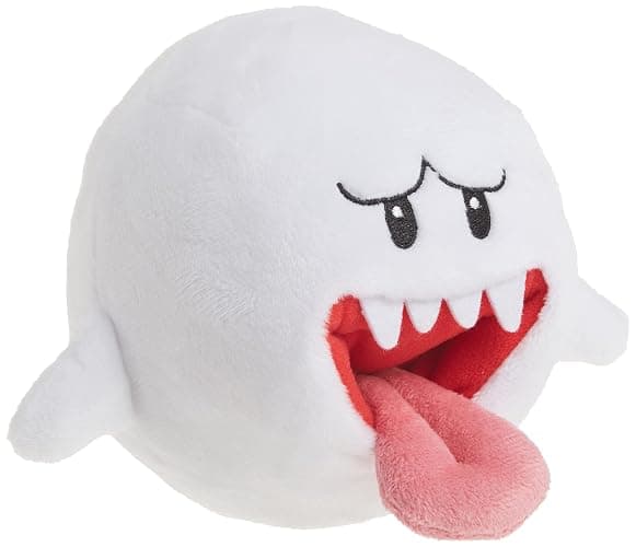 Little Buddy Super Mario All Star Collection 1428 Ghost Boo Stuffed Plush, 4" - Image 1