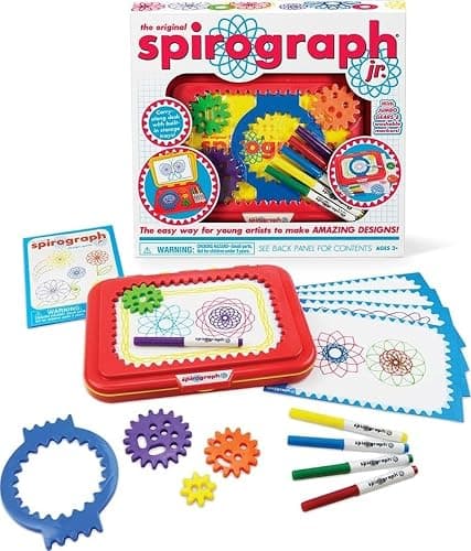Spirograph Jr. — Jumbo Sized Gears Classic Retro Toy For Spiral Drawing Art Design Toy Kit for Smaller Hands — For Kids Ages 3 and Up - Image 1