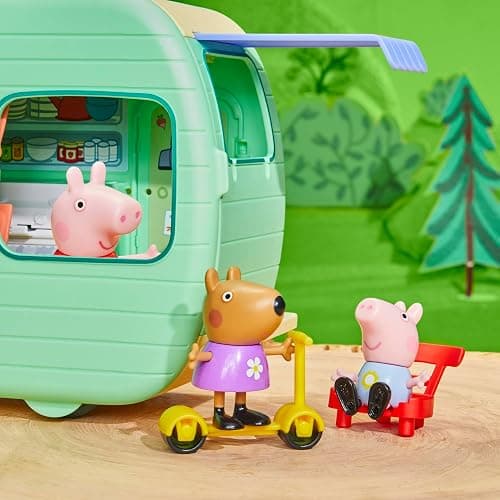 Peppa Pig Caravan Playset for Girls and Boys, 3 Figures, 6 Accessories, Preschool Toys, Kids Gifts, Ages 3+ thumbnail 5