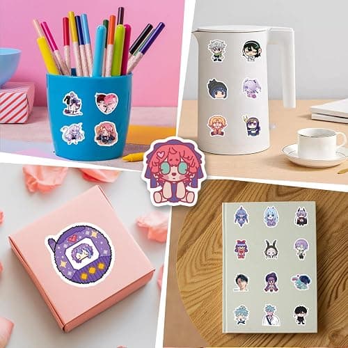 150pcs Alien Stage Aesthetics Cartoon Waterproof Vinyl Stickers for Water Bottles Laptop Suitcase for Birthday Party Supplies Halloween Decoration Favors thumbnail 6