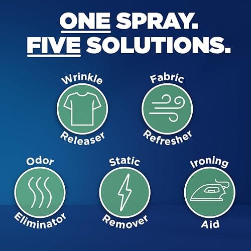 Downy Wrinkle Releaser Spray, All In One Formula, Removes Wrinkles, Static and Odor Eliminator, Crisp Linen Scent, 33.8 Fl Oz, Pack of 2 (Packaging May Vary) thumbnail 4