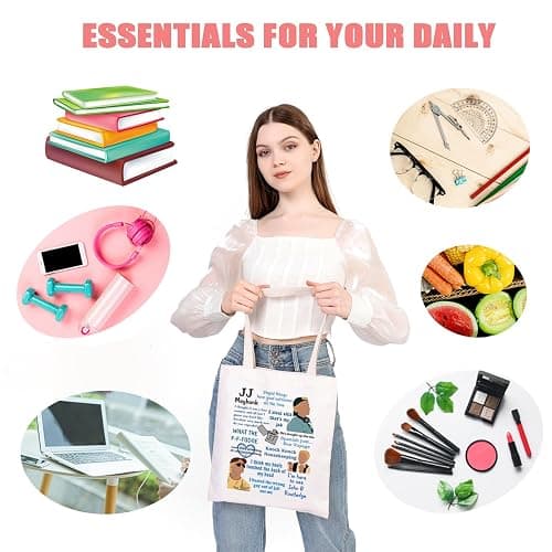 MYSOMY Outer TV Show Inspired Gift JJ Maybank Shoulder Bag OBX Tote Bag Pogue Friends Gift TV Show Fans Gift thumbnail 2