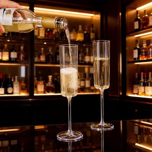 Ciaell 24 Pack Plastic Champagne Flutes - Clear 6 Oz Disposable Champagne Glasses - Square Plastic Toasting Glasses for Party Birthday Anniversary Wedding thumbnail 5