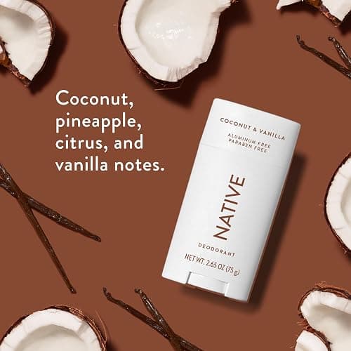 Native Deodorant Contains Naturally Derived Ingredients, 72 Hour Odor Control | Deodorant for Women and Men, Aluminum Free with Baking Soda, Coconut Oil and Shea Butter | Coconut & Vanilla thumbnail 5