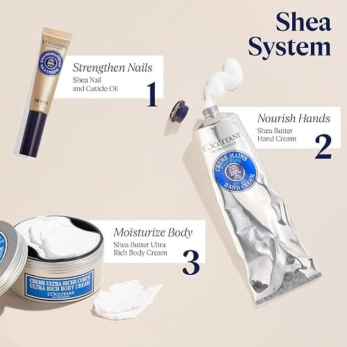 L’Occitane Shea Butter Ultra Rich Body Cream, Nourishing Moisturizer for Dry, Sensitive Skin, Fast Absorbing, Refillable, Vegan Skincare, Light Scent thumbnail 9