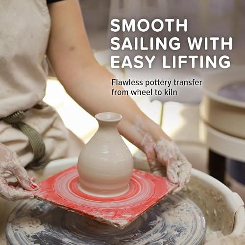 Pottery Head Pottery Bats for Pottery Wheel - 7.5" Pottery Wheel Bats with Guiding Lines - Clay Tools, Ceramic Tools & Pottery Wheel Accessories - Universal Pottery Bats for Throwing (4) thumbnail 6