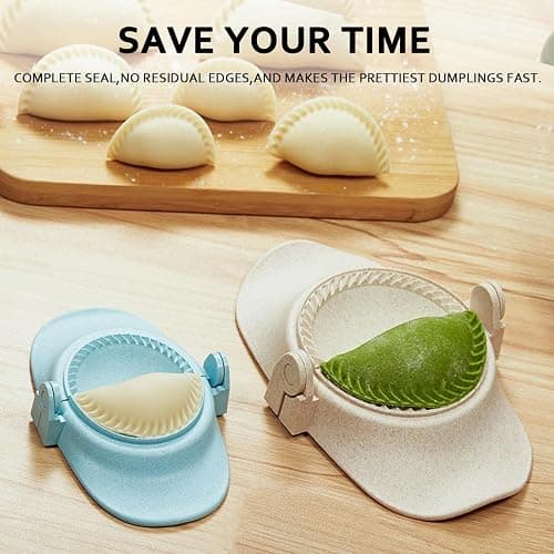 MUMSUNG Empanada Maker Press, 6-Inch Extra Large Dumpling Maker Set with Dough Cutter, Dumpling Mold Set for Pierogi, Pastelitos, Calzone, Turnovers, Chinese Dumpling, 5Sizes (6"/5"/4"/3"/2.6") thumbnail 7