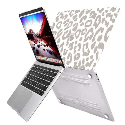 GABraden Compatible with MacBook pro 13 inch Case,2020 2019 2018 2017 2016(A2338 M1/A2159/A2251/A2289/A1989/A1706) with Touch ID and 2 Pack Keyboard Protectors,Laptop Hard Shell（Grey Leopard Cheetah） thumbnail 6