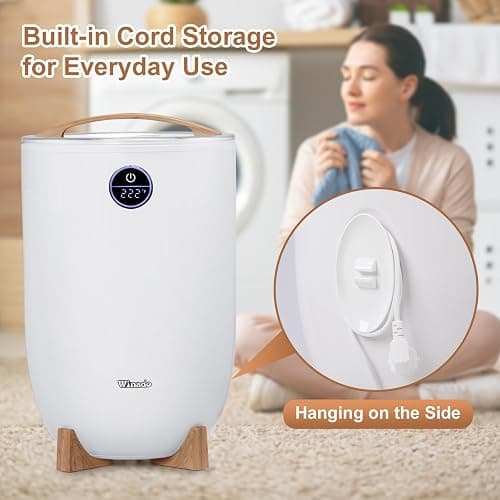 Winado Towel Warmer Bucket Style, Large Towel Heater w/Remote Control, Adjustable Time, LED Display, Fragrance Holder, Child Safety Lock, Fit Up to 2 Oversized Towels for Bathroom, Hot Tub thumbnail 7