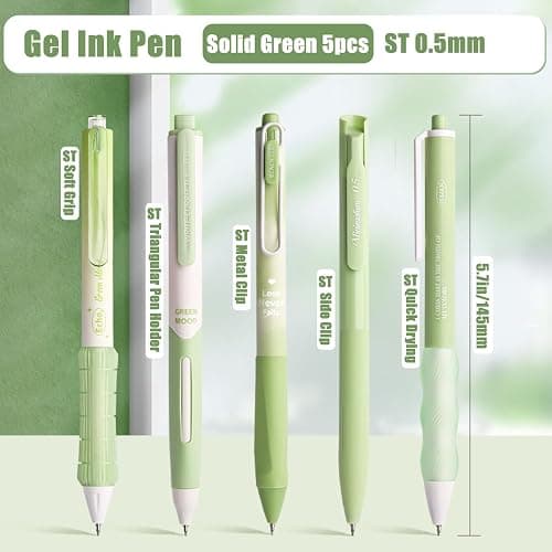 10PCs Pastel Gel Ink Pen Set,Retractable Black Ink Pens 0.5mm Fine Point | Smooth Writing, Quick-Drying, No Smear,Black Gel Pens for Writing, Journaling, Note Taking, Home, School, Office Supplies thumbnail 3