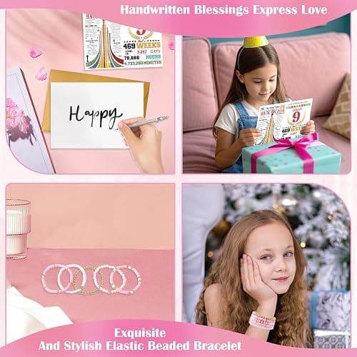 Zyphoria Unigue 9 Year Old Girl Birthday Gift 9th Birthday Gifts for Girls Set ldeas 2016,Cool Things for 9 Years Old TrendyBirthdays Present for Teen Girl, Happy 9th Birthdays Decorations for Girls thumbnail 7