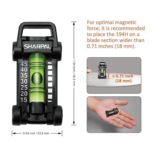 SHARPAL 194H Whetstone Knife Blade Sharpener Sharpening Stone Angle Guide, Chisel/Plane Iron Blade Honing Guide, Knife Edge Angle Finder, Knife Sharpening Trainer (Angle from 15° to 45°) thumbnail 2